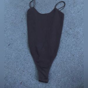 Medium blue notes bodysuit